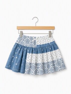 Vintage Miss Next Patchwork Bandana Ruffle Skirt 5-6Y / 116cm